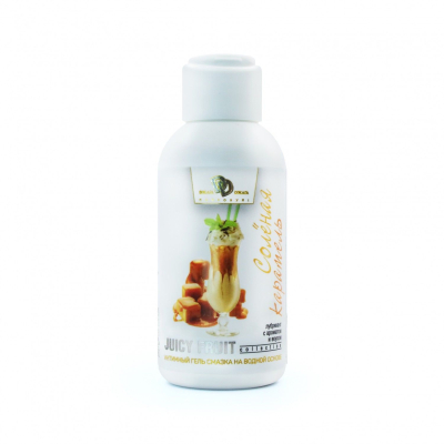 Интимный гель-смазка JUICY FRUIT с ароматом солёной карамели - 100 мл.