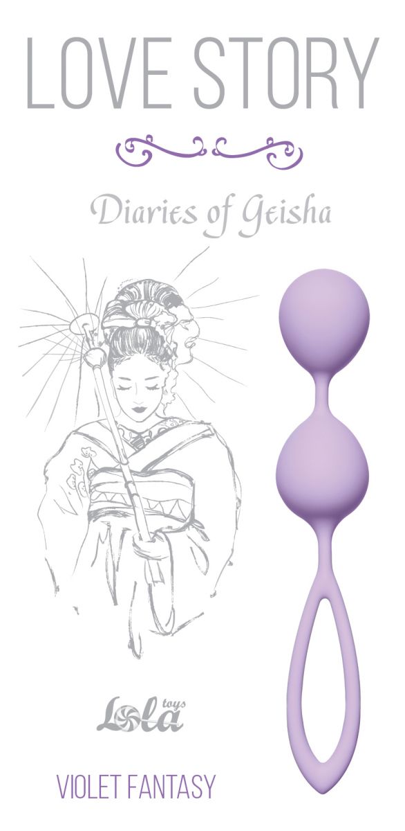 Сиреневые вагинальные шарики Diaries of a Geisha