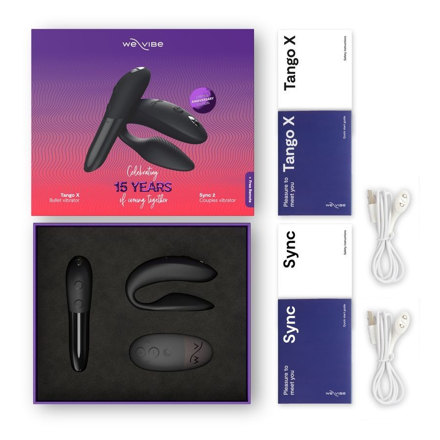 Набор для пар We-Vibe 15 Year Anniversary Collection: Tango X и Sync 2