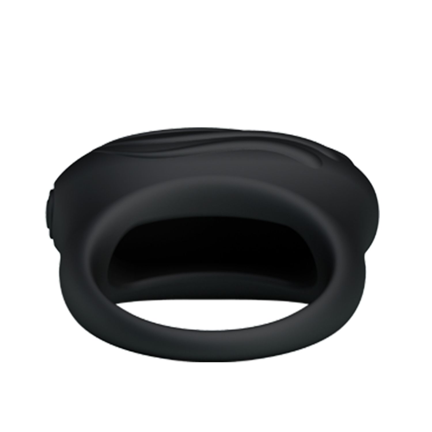 Черное вибрирующее эрекционное кольцо Bertram