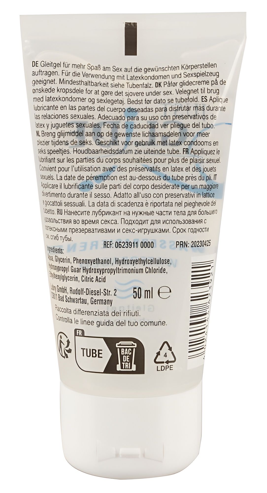 Смазка на водной основе Just Glide Waterbased - 50 мл.