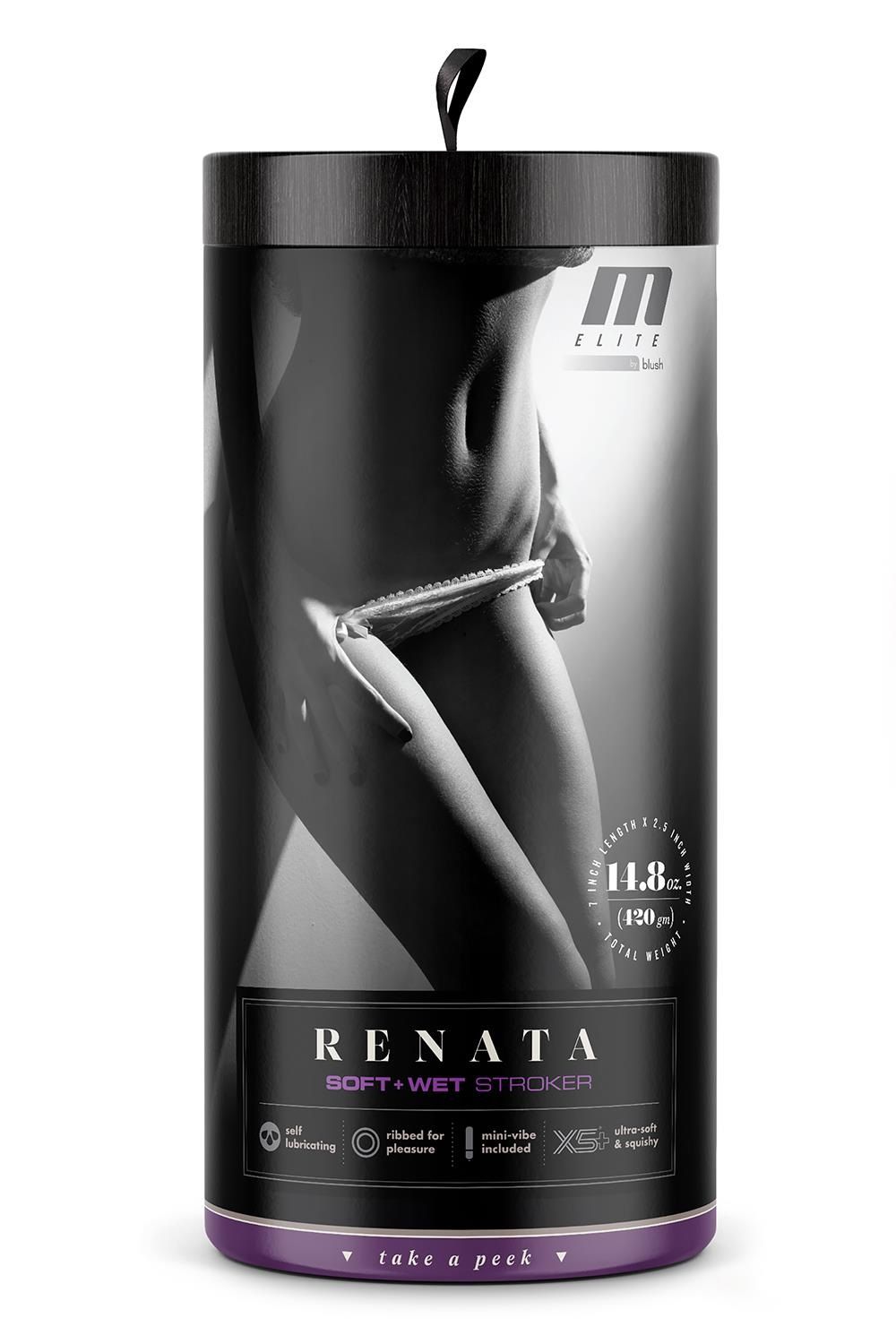 Мастурбатор-вагина с вибрацией Soft & Wet Renata Realistic Tan Masturbator
