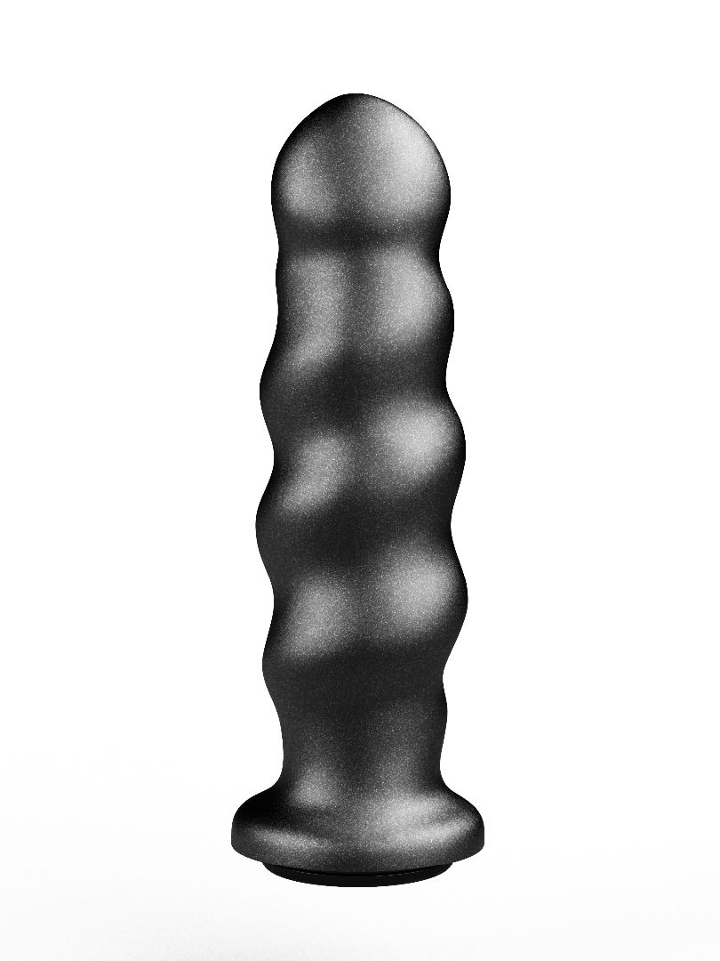 Черная насадка на трусики харнесс Platinum - 16,9 см.