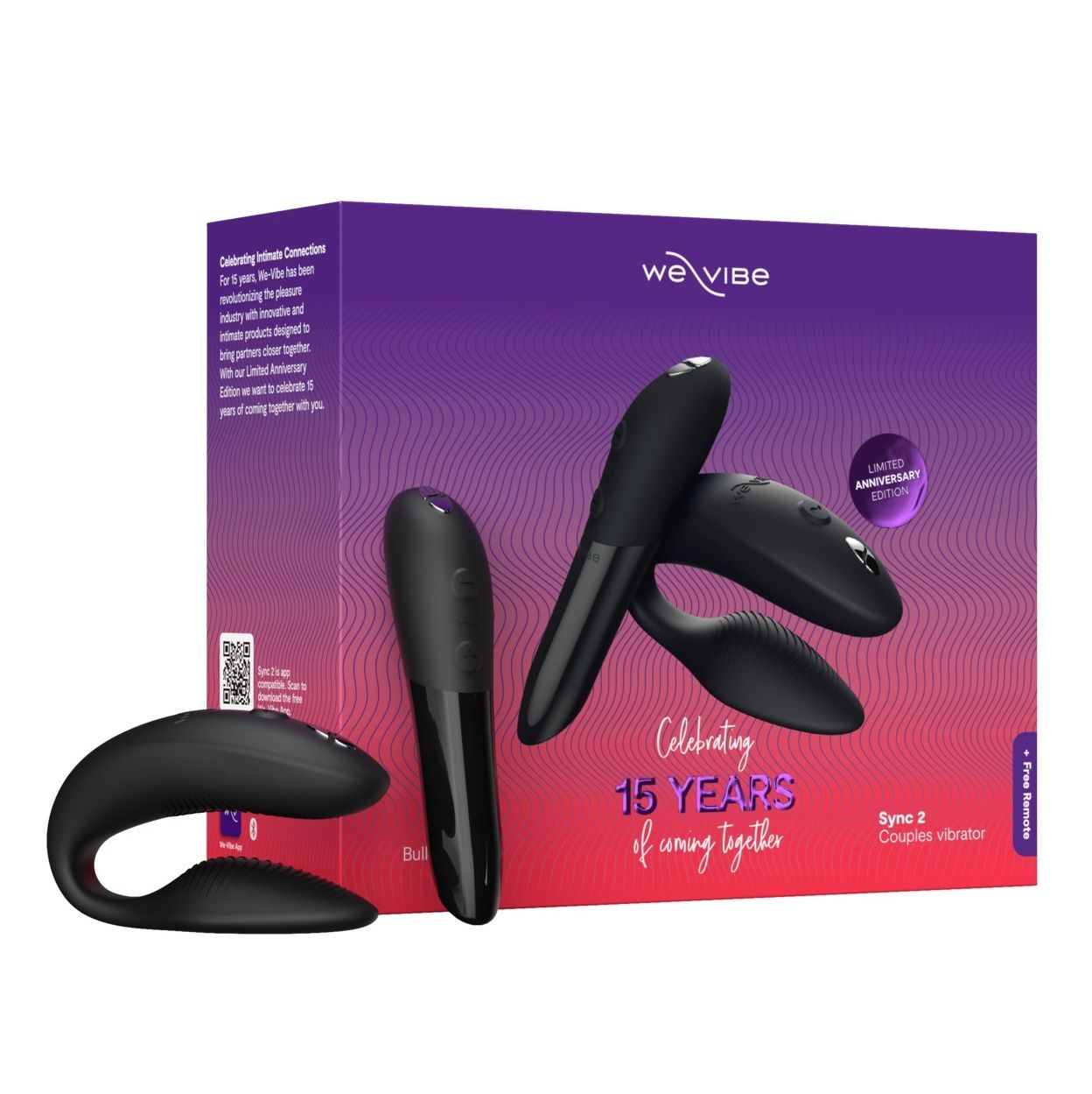 Набор для пар We-Vibe 15 Year Anniversary Collection: Tango X и Sync 2