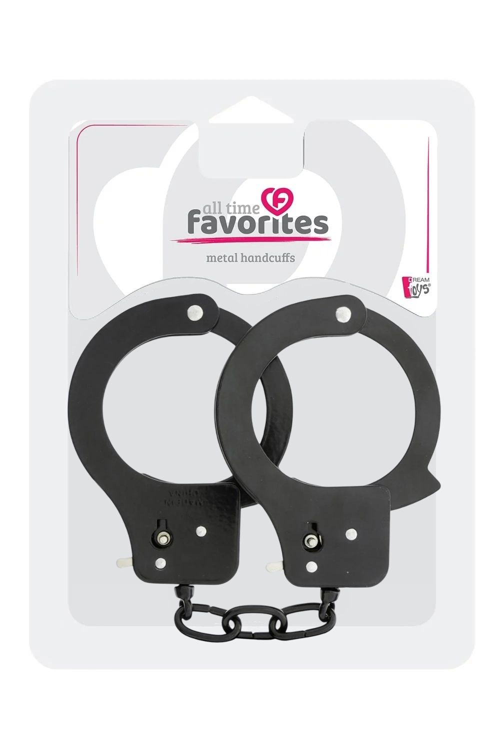 Чёрные наручники Metal Cuffs