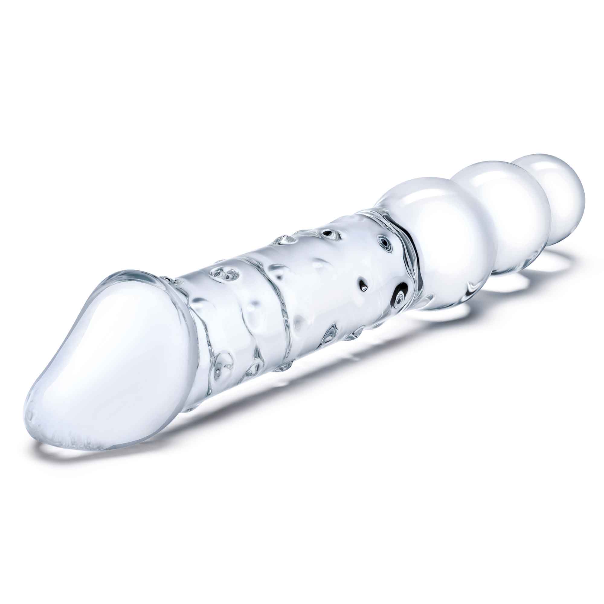 Прозрачный двухсторонний стимулятор 12  Double Ended Dildo - 28 см.