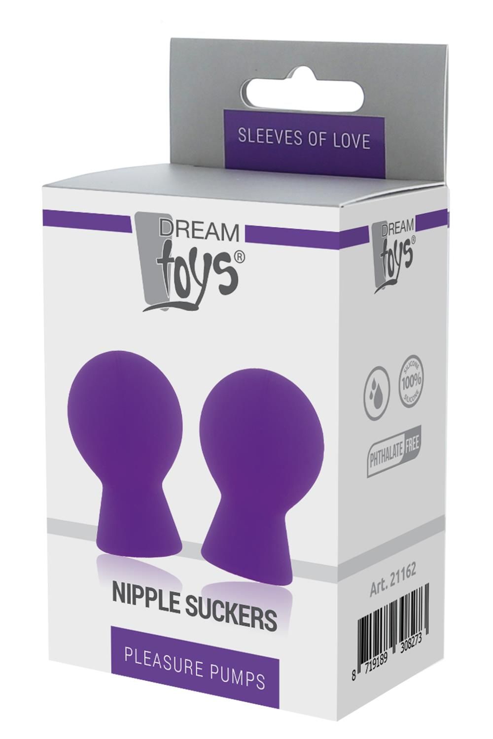 Фиолетовые присоски для груди Nipple Suckers