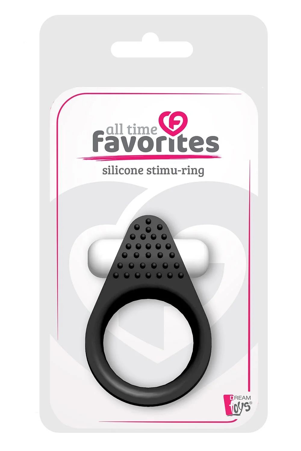 Чёрное эрекционное кольцо Silicone Stimu-Ring