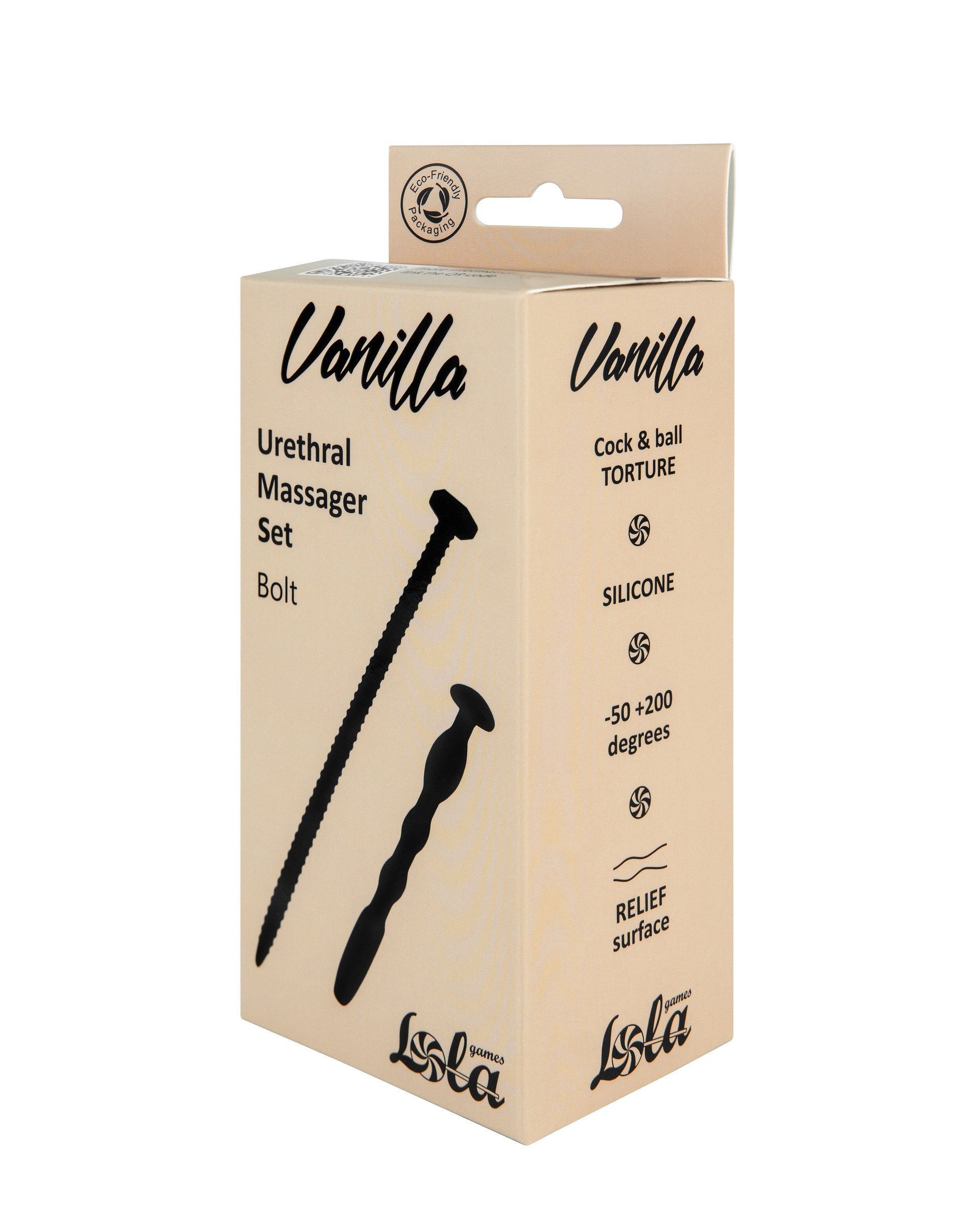 Набор из 2 черных уретральных массажеров Bolt