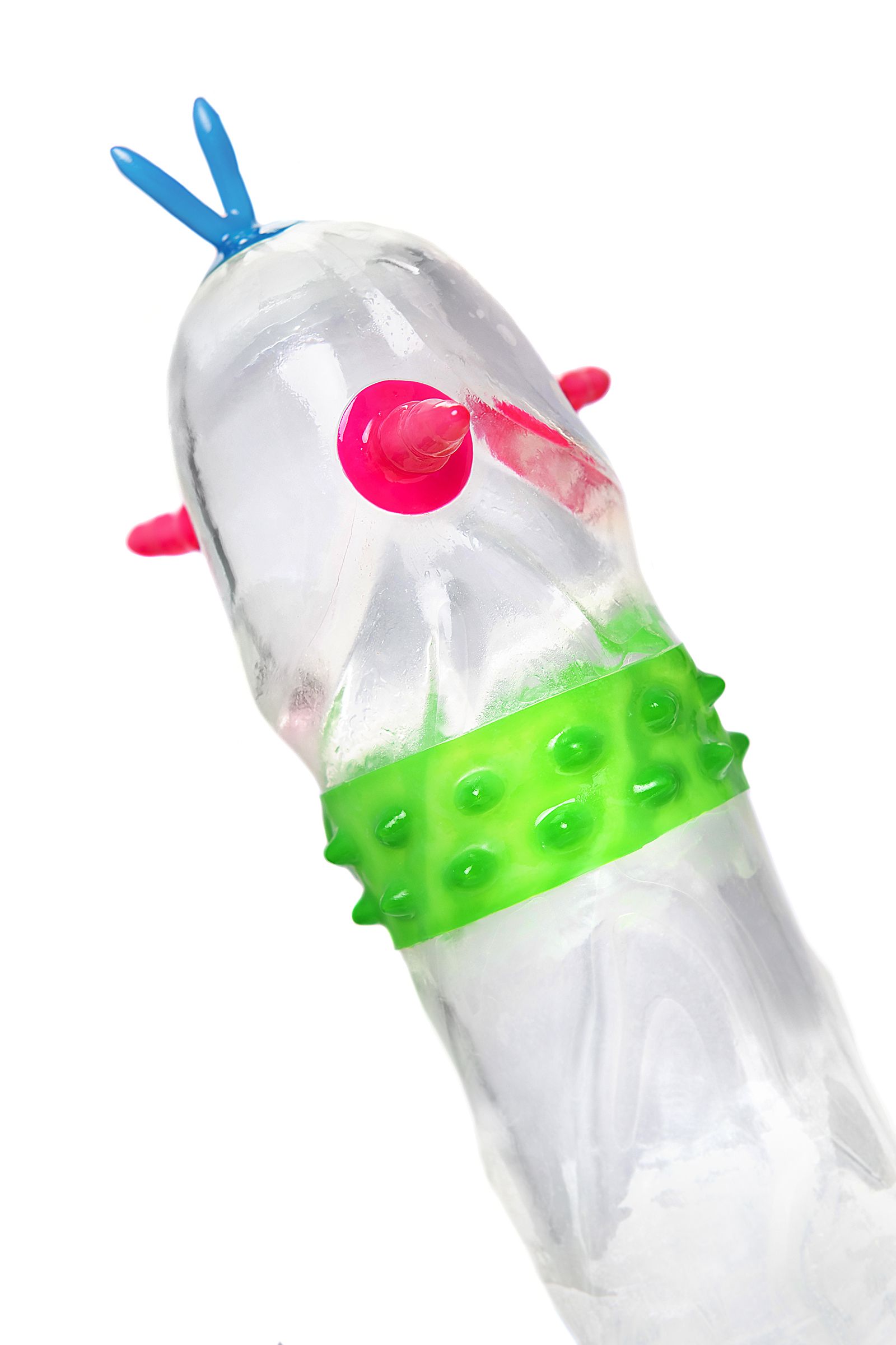 Стимулирующий презерватив «Стрела команчи» с ароматом манго - 1 шт.