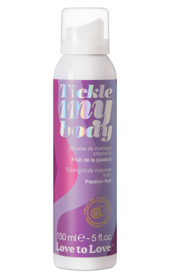 Массажная хрустящая пенка Tickle My Body Passion Fruit с ароматом маракуйи - 150 мл.