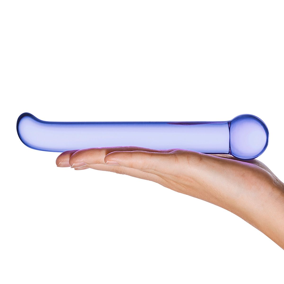 Гладкий стеклянный стимулятор G-Spot Tickler - 17 см.