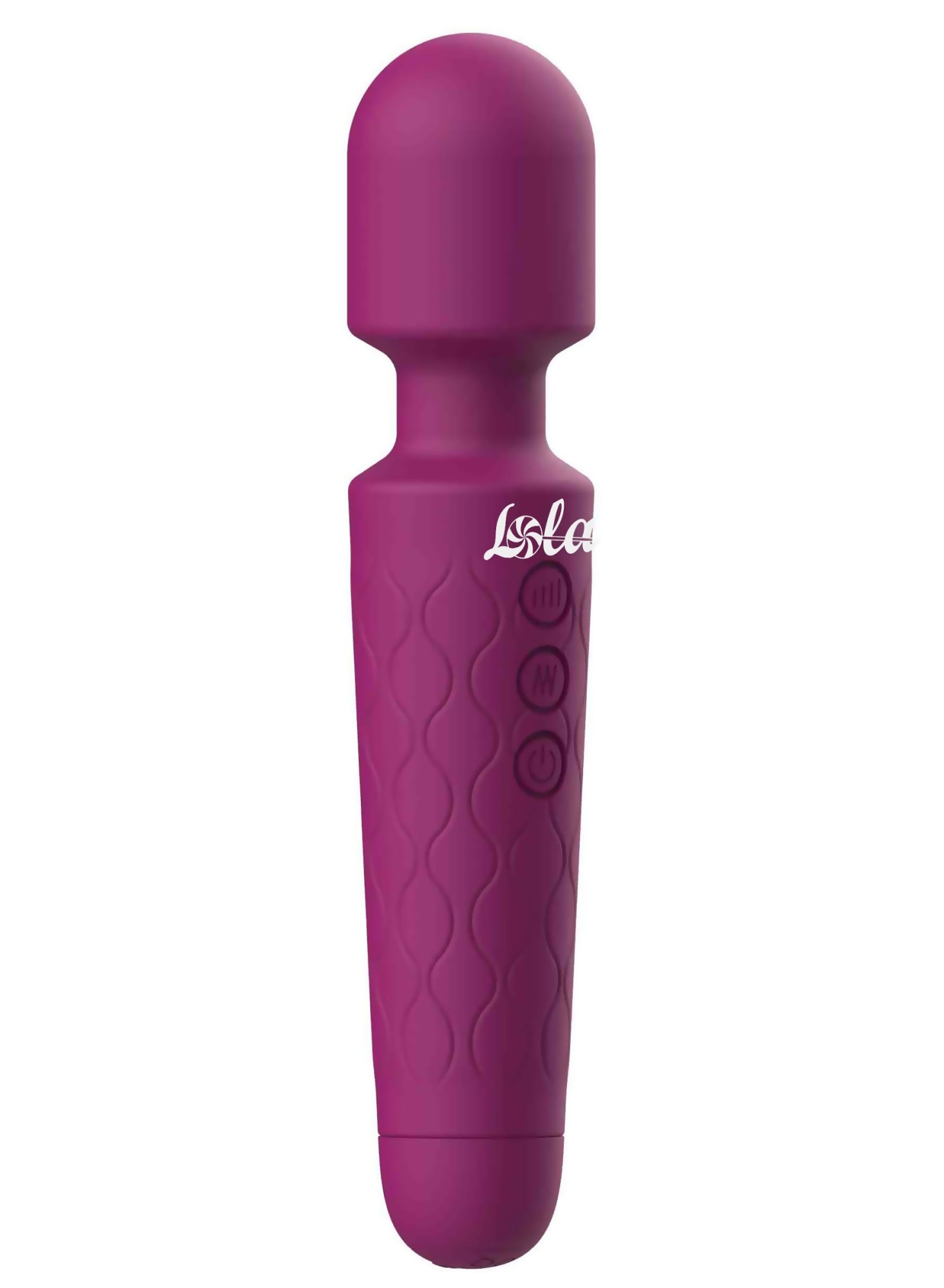 Сливовый жезловый вибромассажер Dreaming Wand - 20 см.